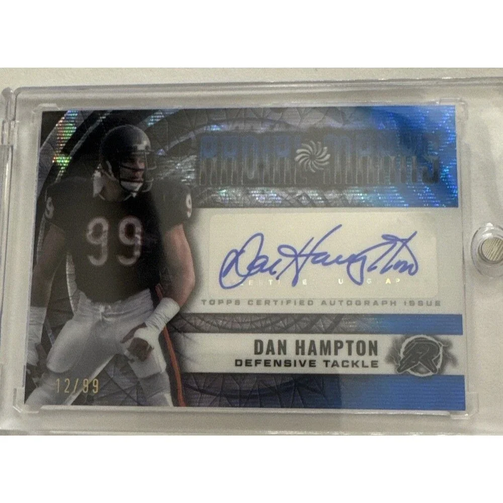2024 Topps Resurgence #RM-DH Dan Hampton Radial Marks Autographs Blue Surge /99